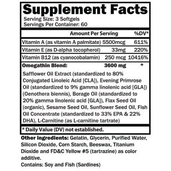 CTD Sports Omega Thin - 180 Capsules