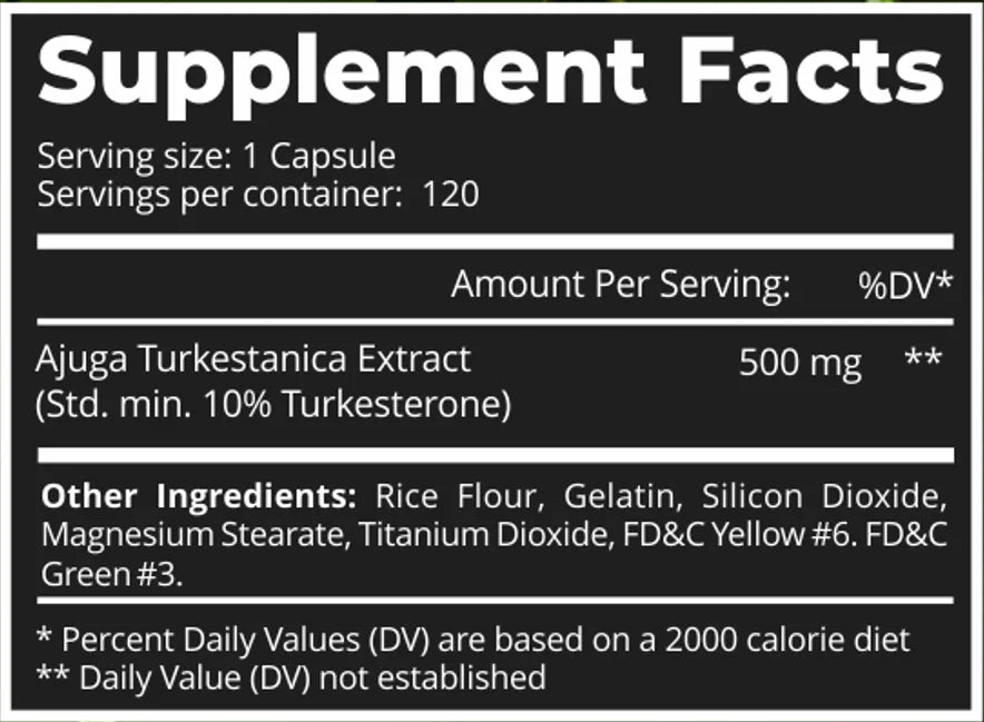 Dark Labs Turkesterone 10% – 120 Capsules