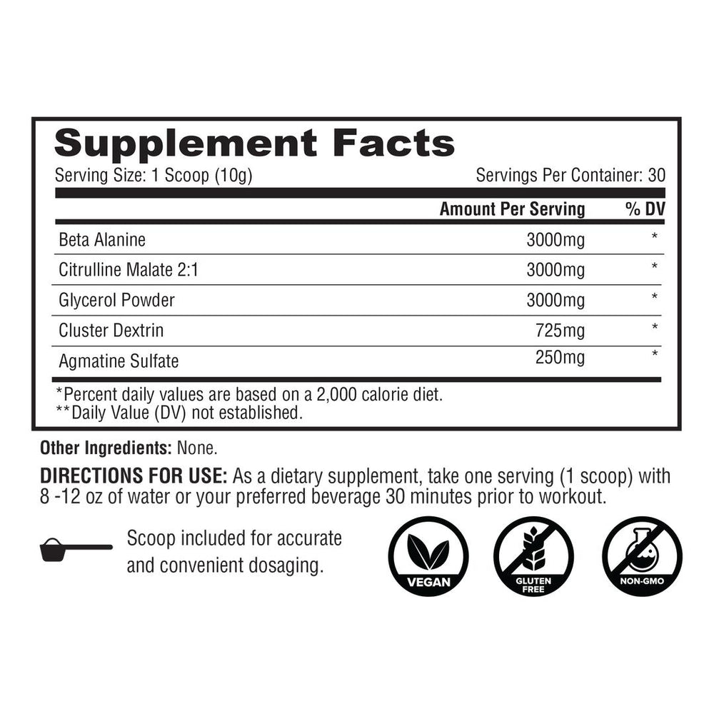 Metabolic Nutrition Stim-Free Pump - Unflavored