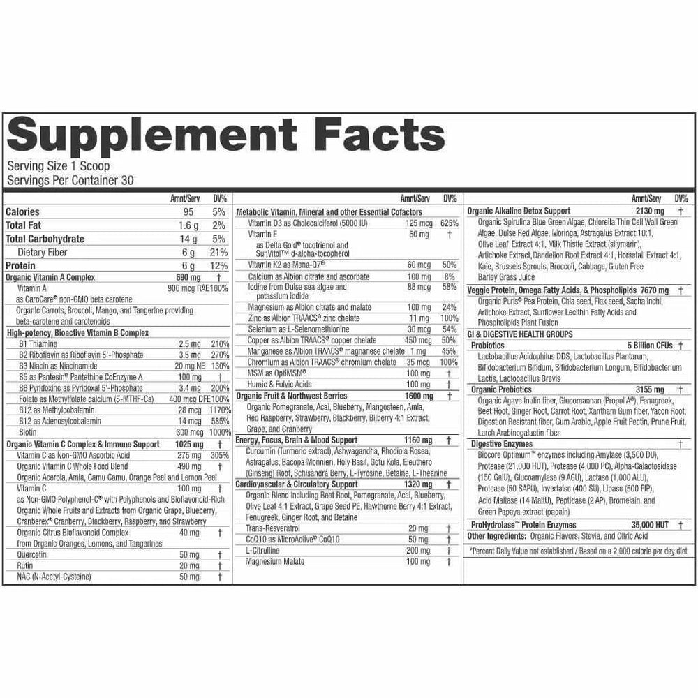 Mother Earth Labs Organi Earth Superfoods & Organic Greens