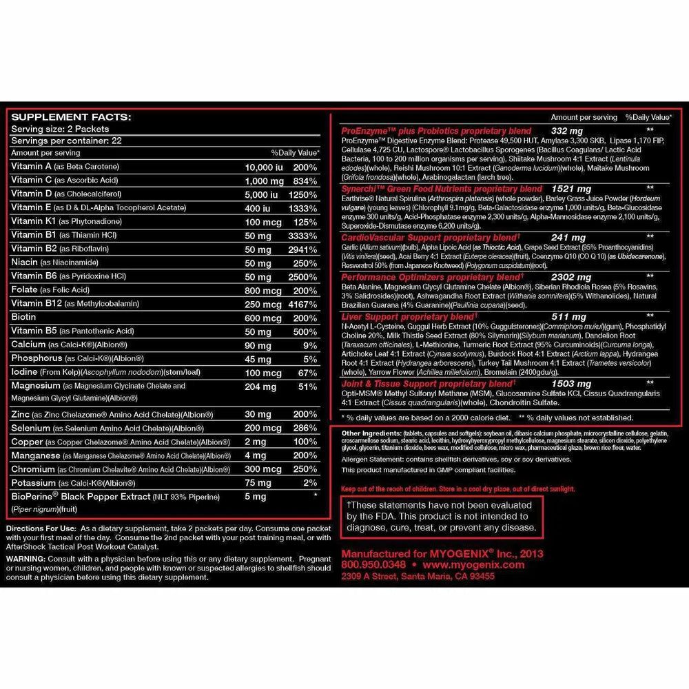 Myogenix Myovite Multi-Vitamin - 44 Capsules