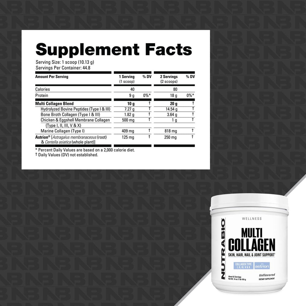 NutraBio Multi Collagen Powder
