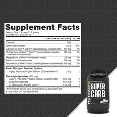NutraBio Super Carb - Unflavored 60 Servings