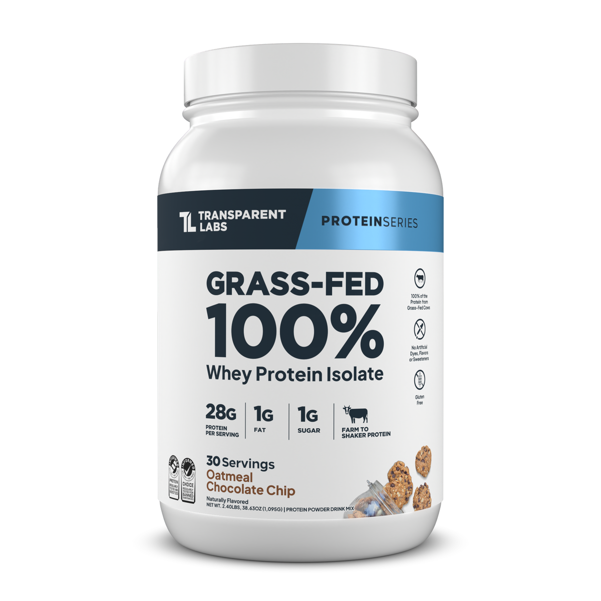 Transparent Labs 100% Grass-Fed Whey Protein Isolate - 2 lb