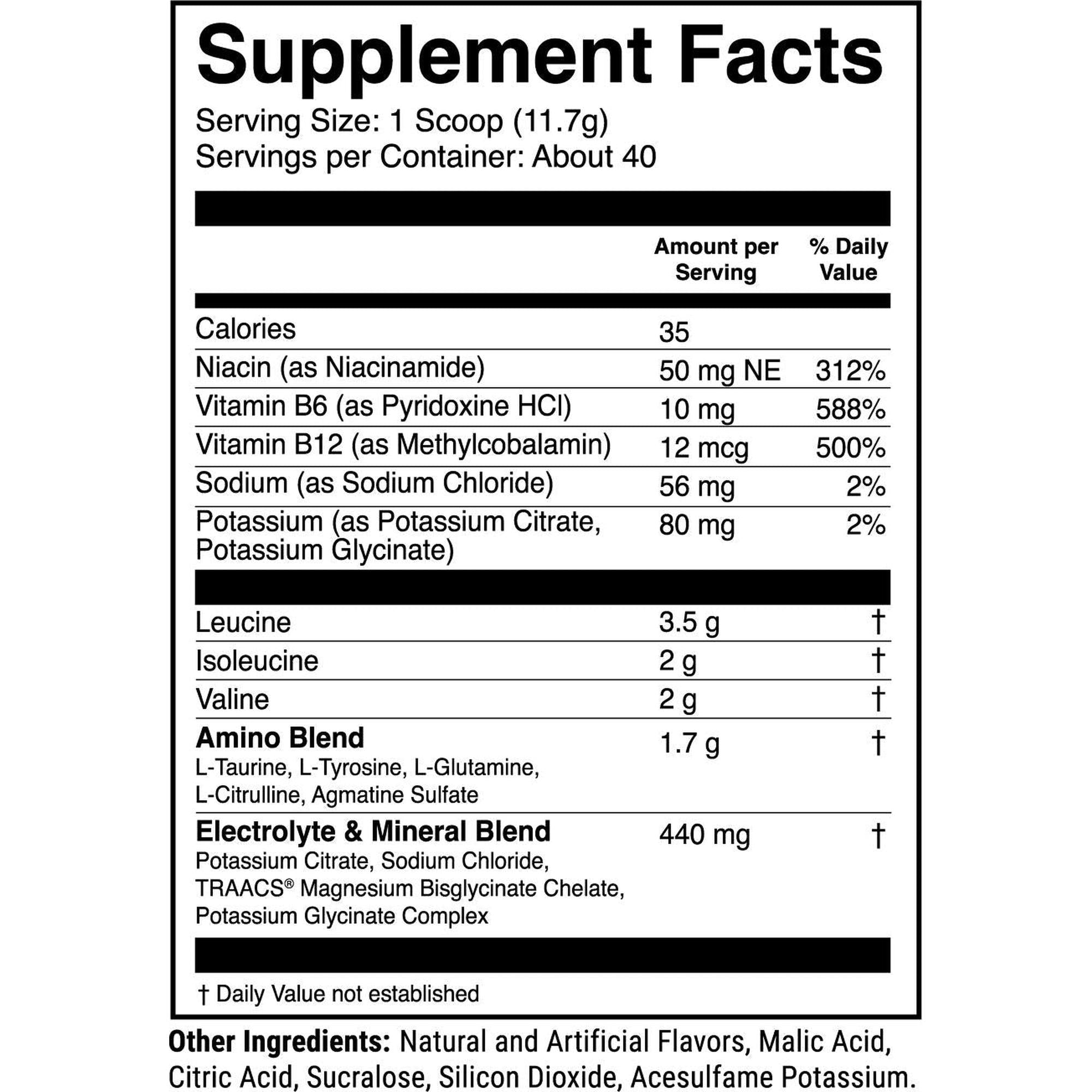 1st Phorm BCAA's - Blue Raspberry