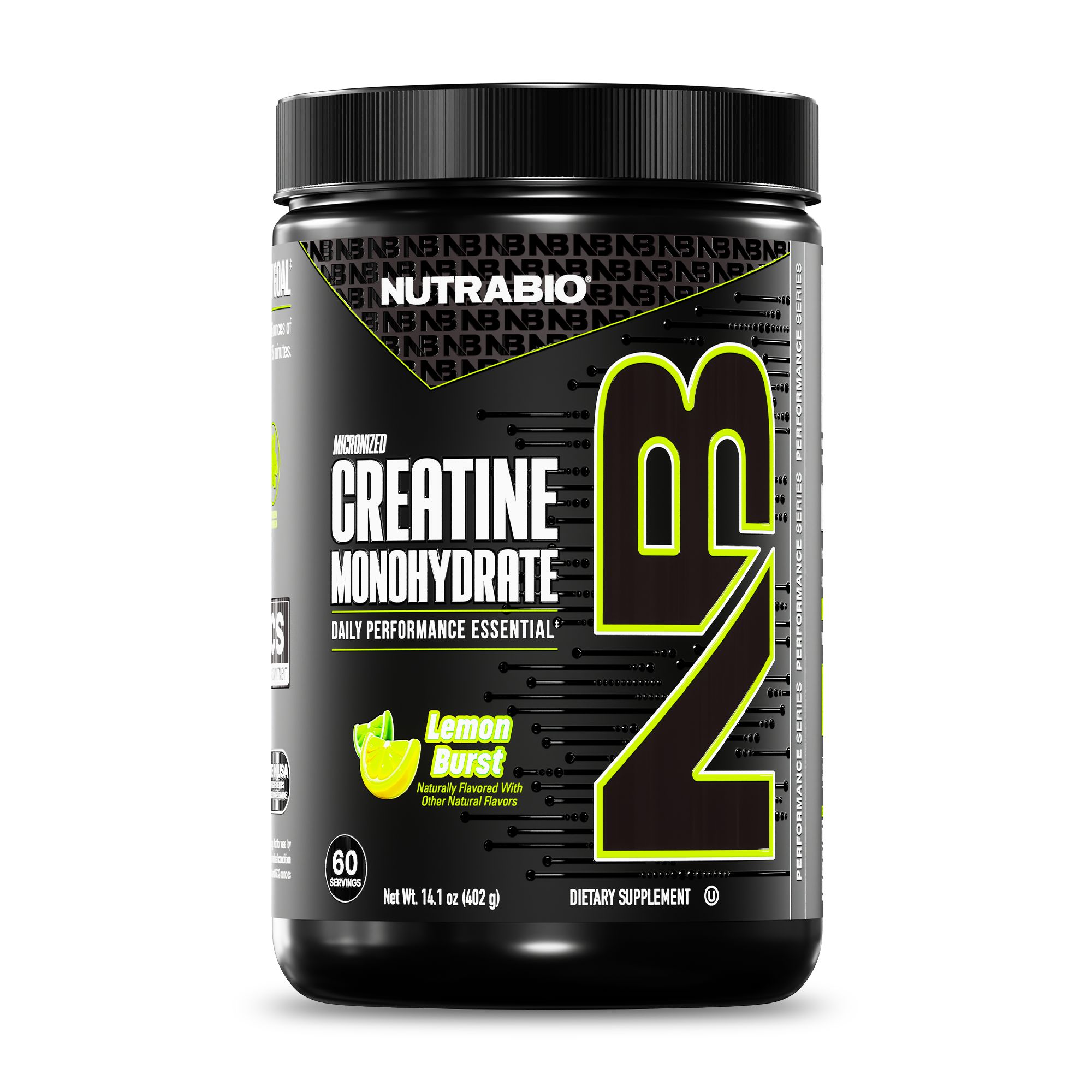 NutraBio Creatine Monohydrate Powder