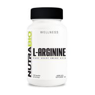 NutraBio L-Arginine - 120 Capsules