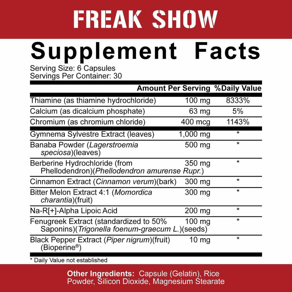 5% Nutrition Freak Show - 180 Capsules