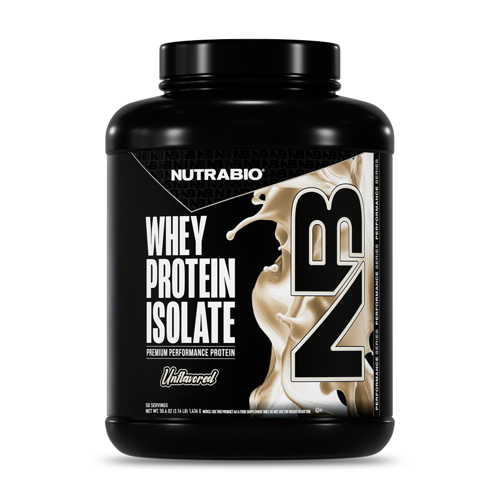 NutraBio 100% Whey Protein Isolate - 50 Servings