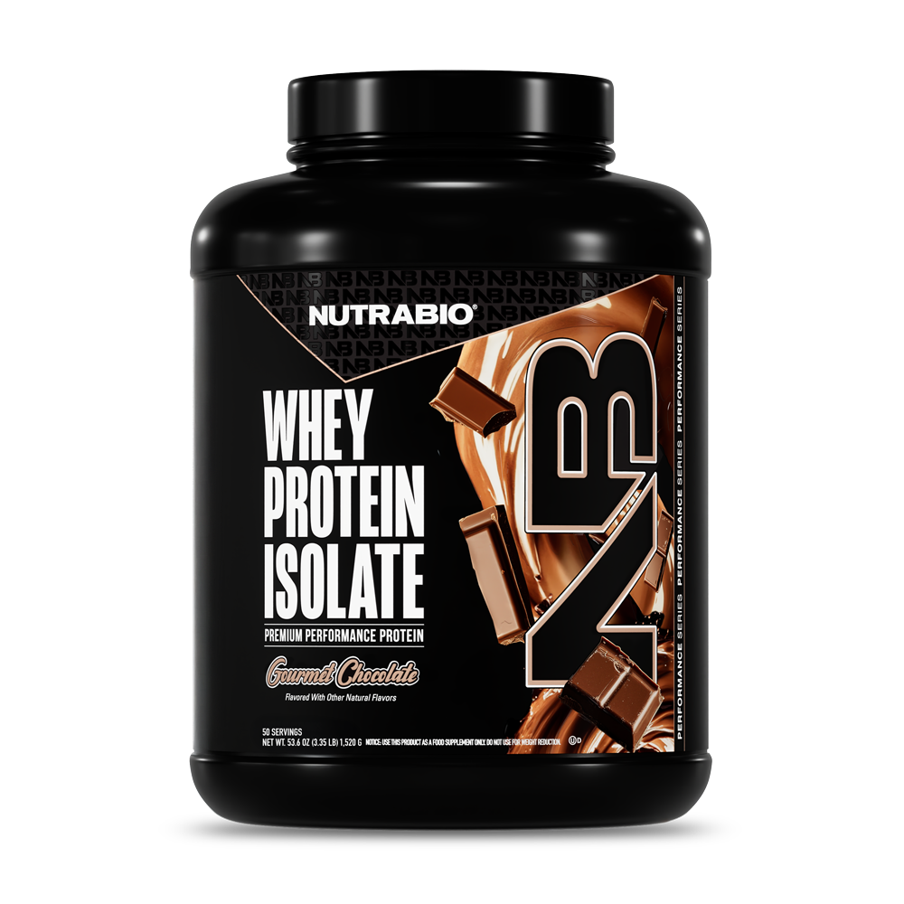 NutraBio 100% Whey Protein Isolate - 50 Servings
