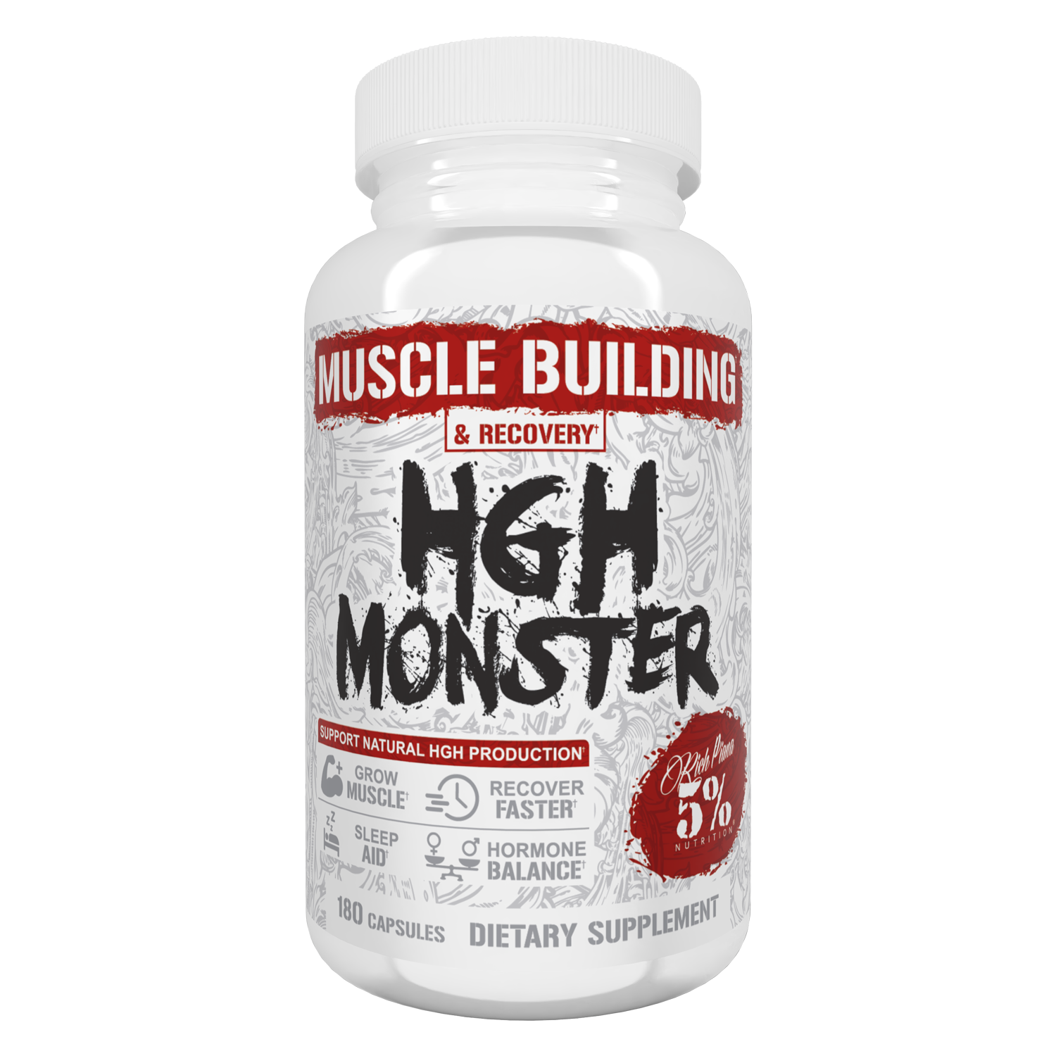 5% Nutrition HGH Monster 180-capsule bottle