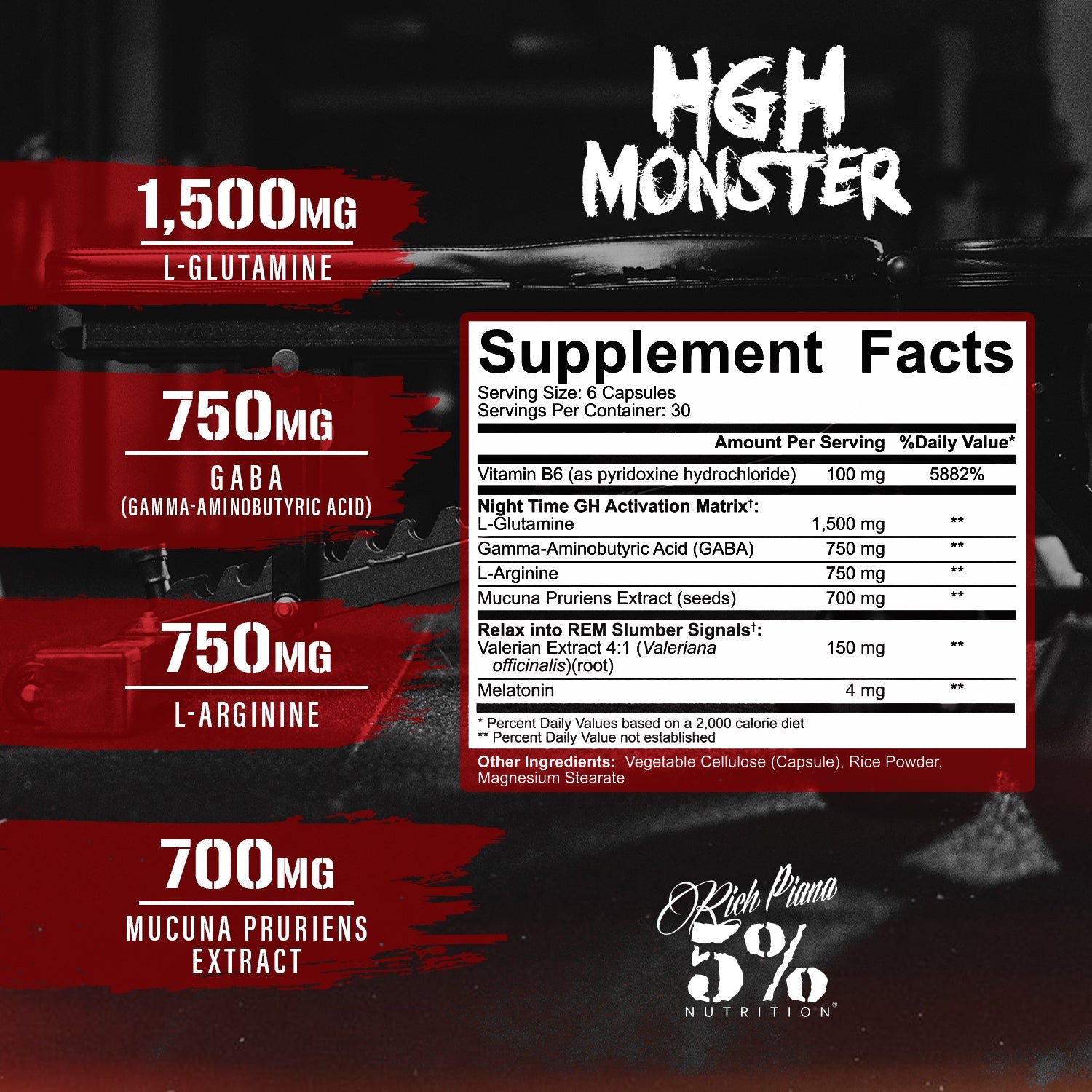 HGH Monster supplement facts