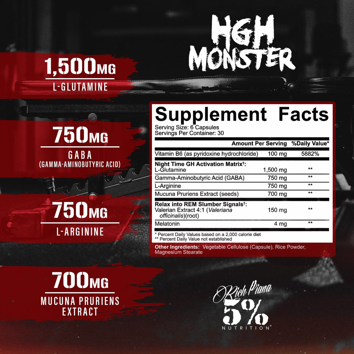 HGH Monster supplement facts