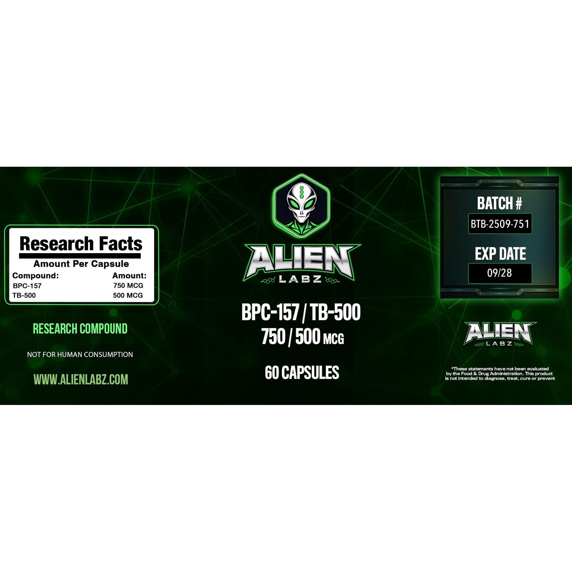 Alien Labz BPC-157/TB500 - 60 Capsules