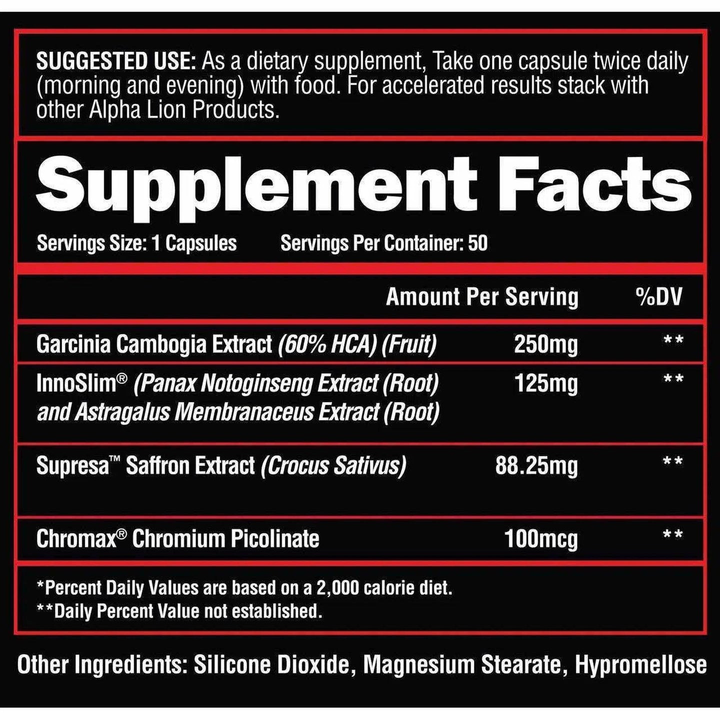 Alpha Lion Cravings Killer - 50 Capsules