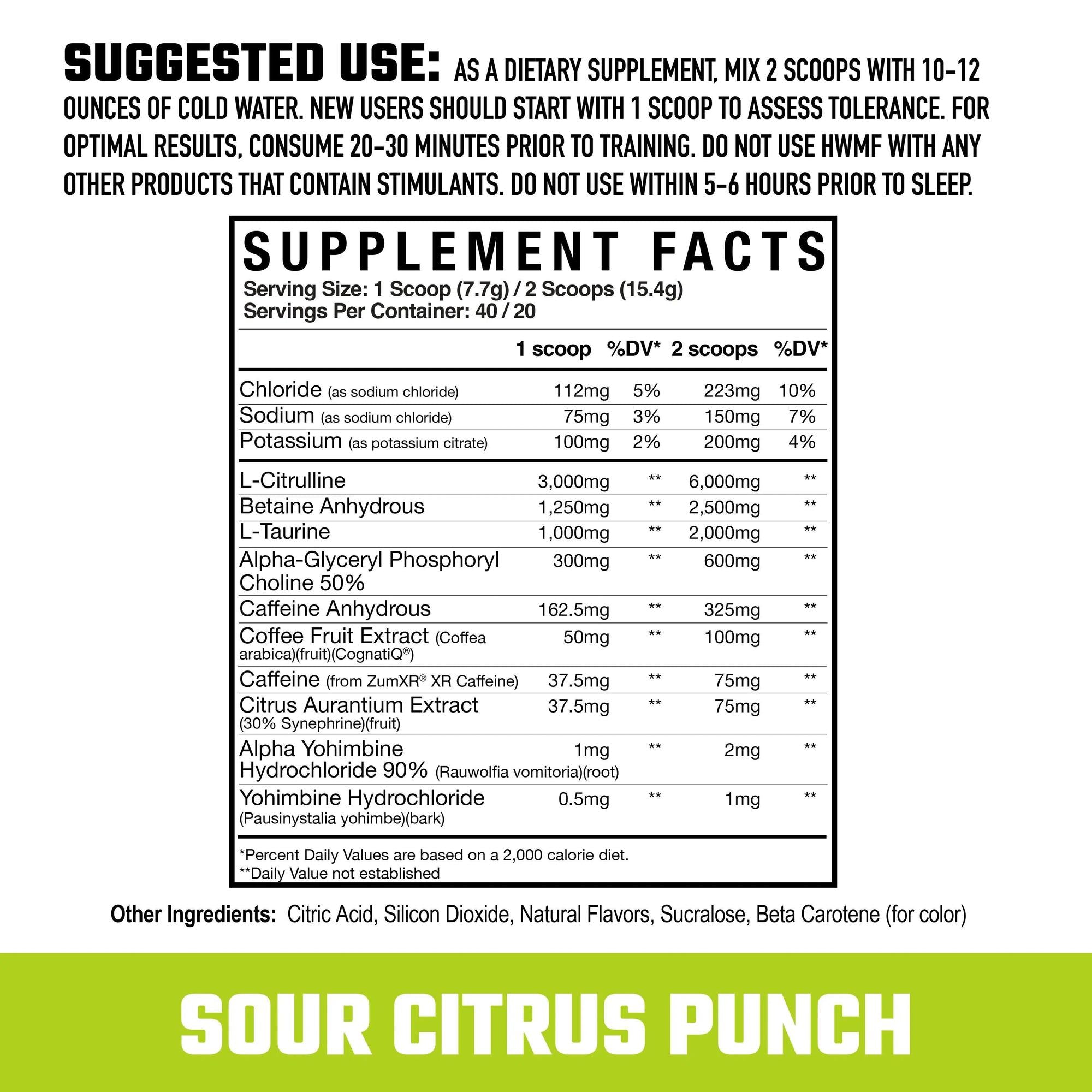 Axe & Sledge HWMF Pre-Workout