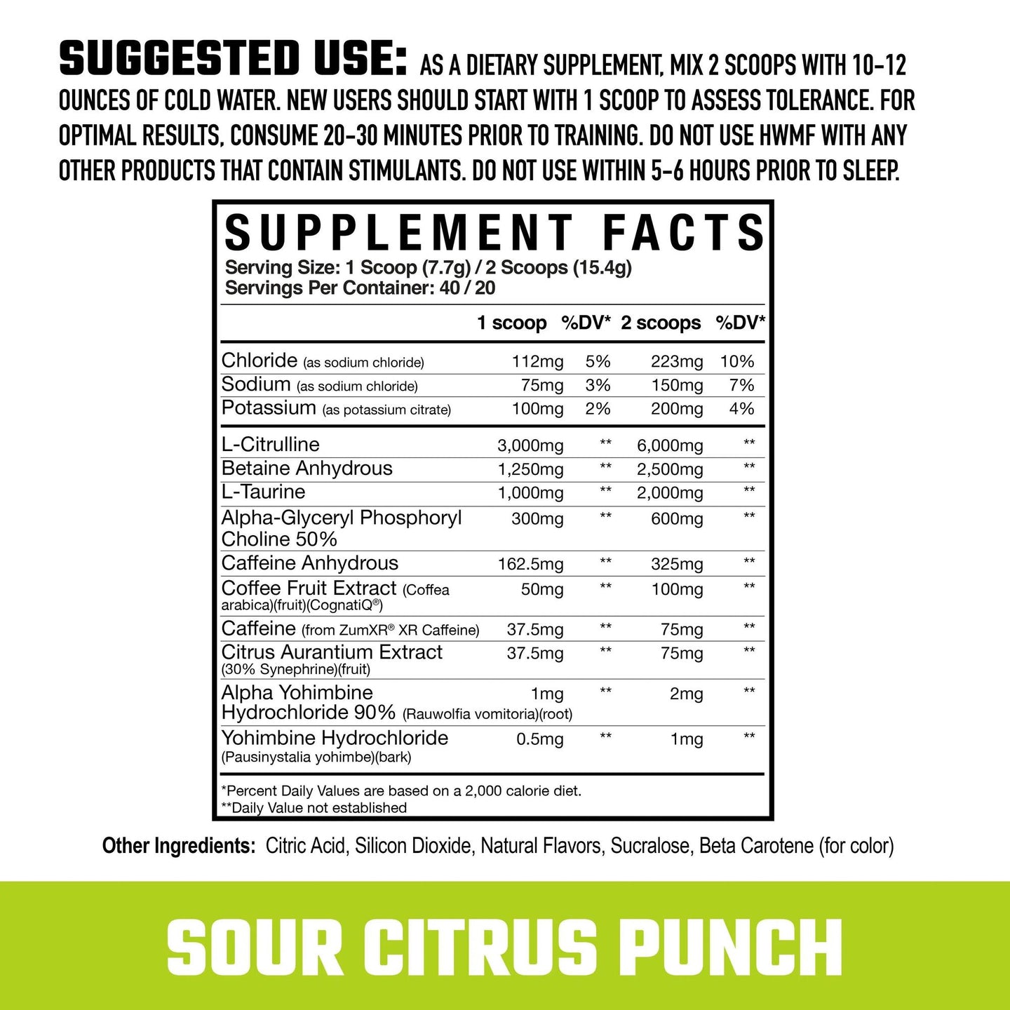 Axe & Sledge HWMF Pre-Workout