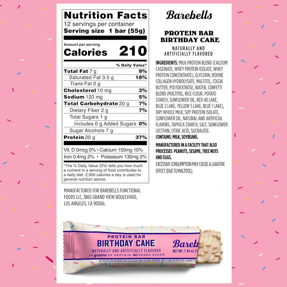 Barebells Protein Bar - Birthday Cake