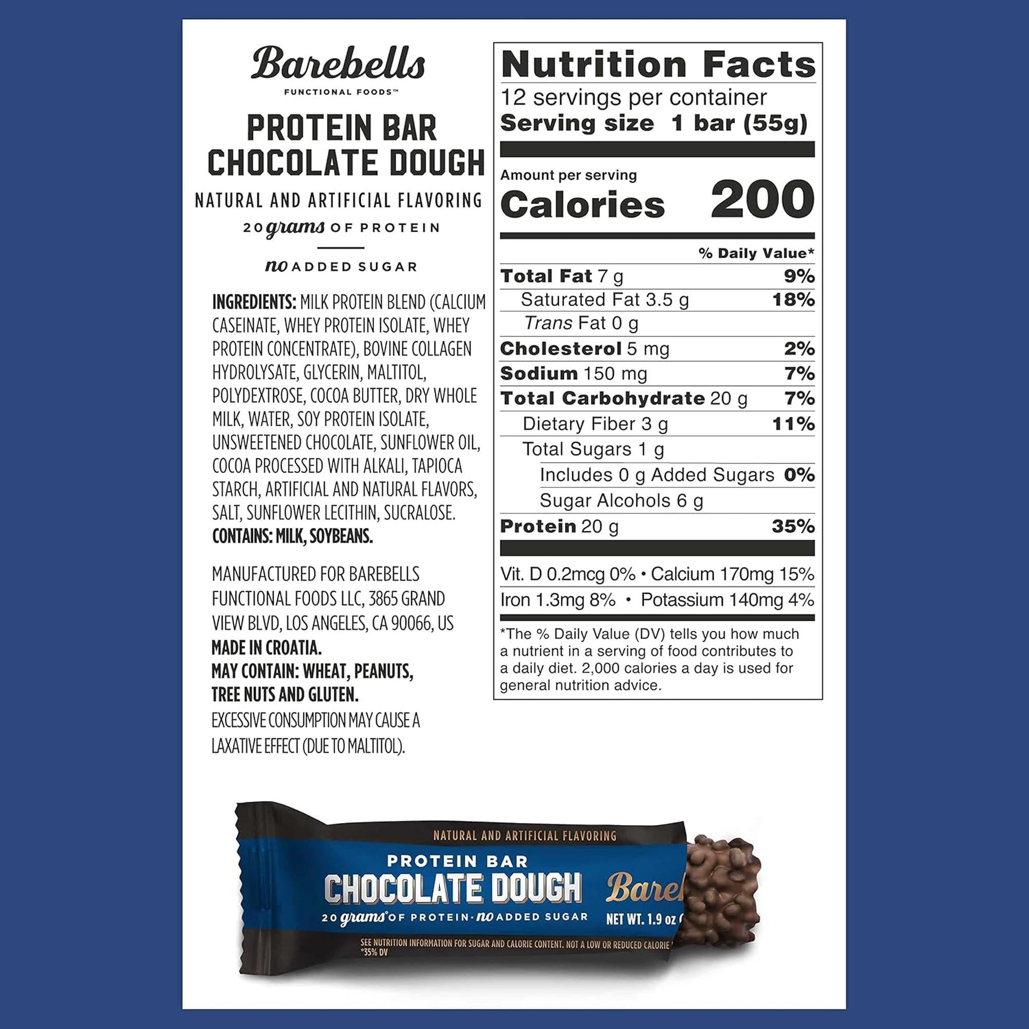 Barebells Protein Bar - Chocolate Dough