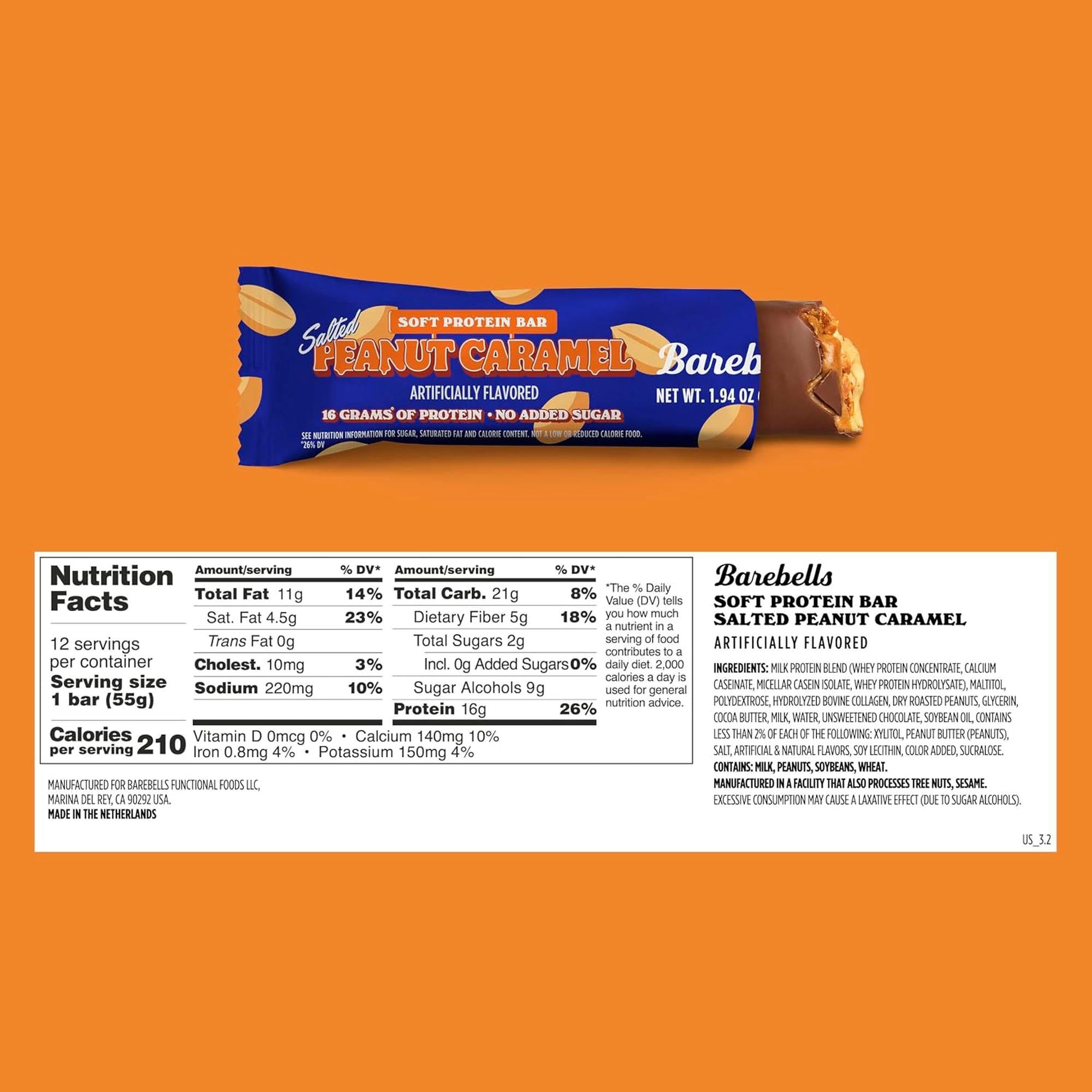 Barebells Soft Protein Bar - Salted Peanut Caramel