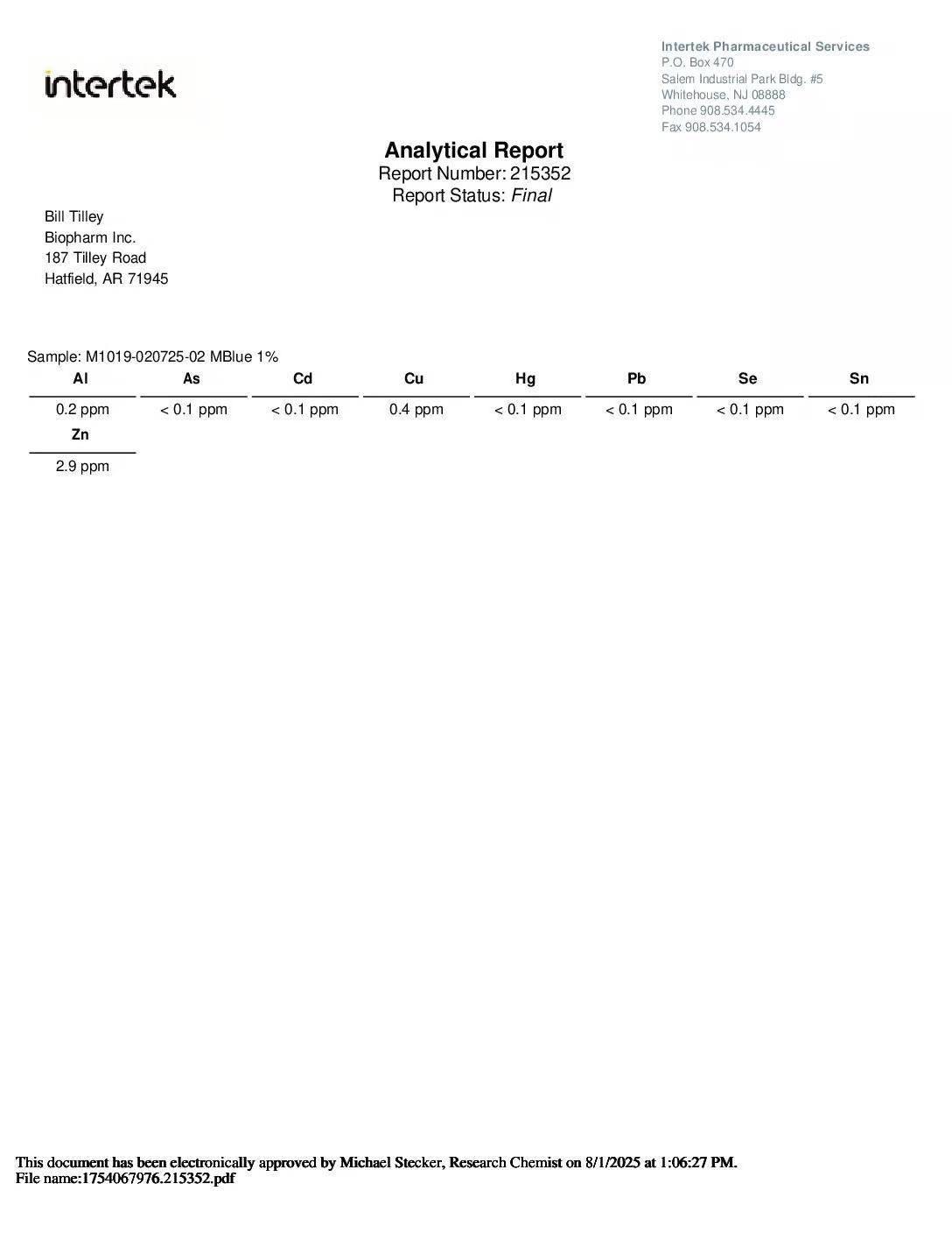 BpH Methylene Blue 1% - 50ml