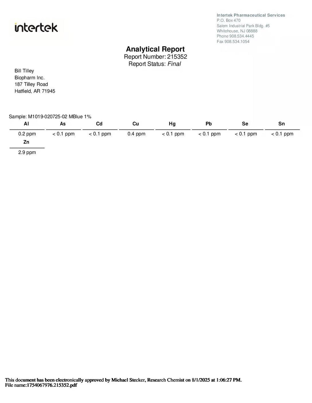 BpH Methylene Blue 1% - 50ml