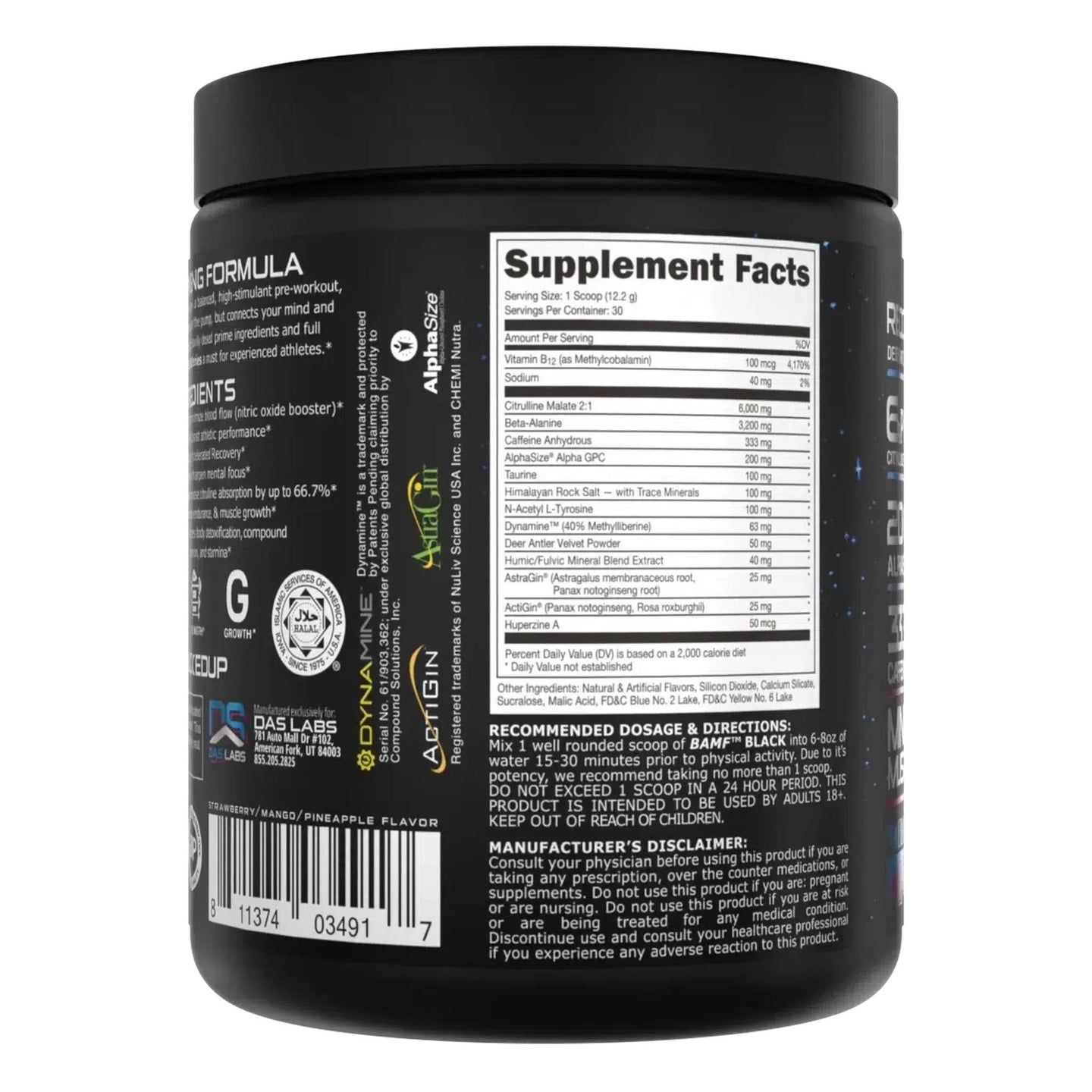 Bucked Up BAMF BLACK Pre-Workout