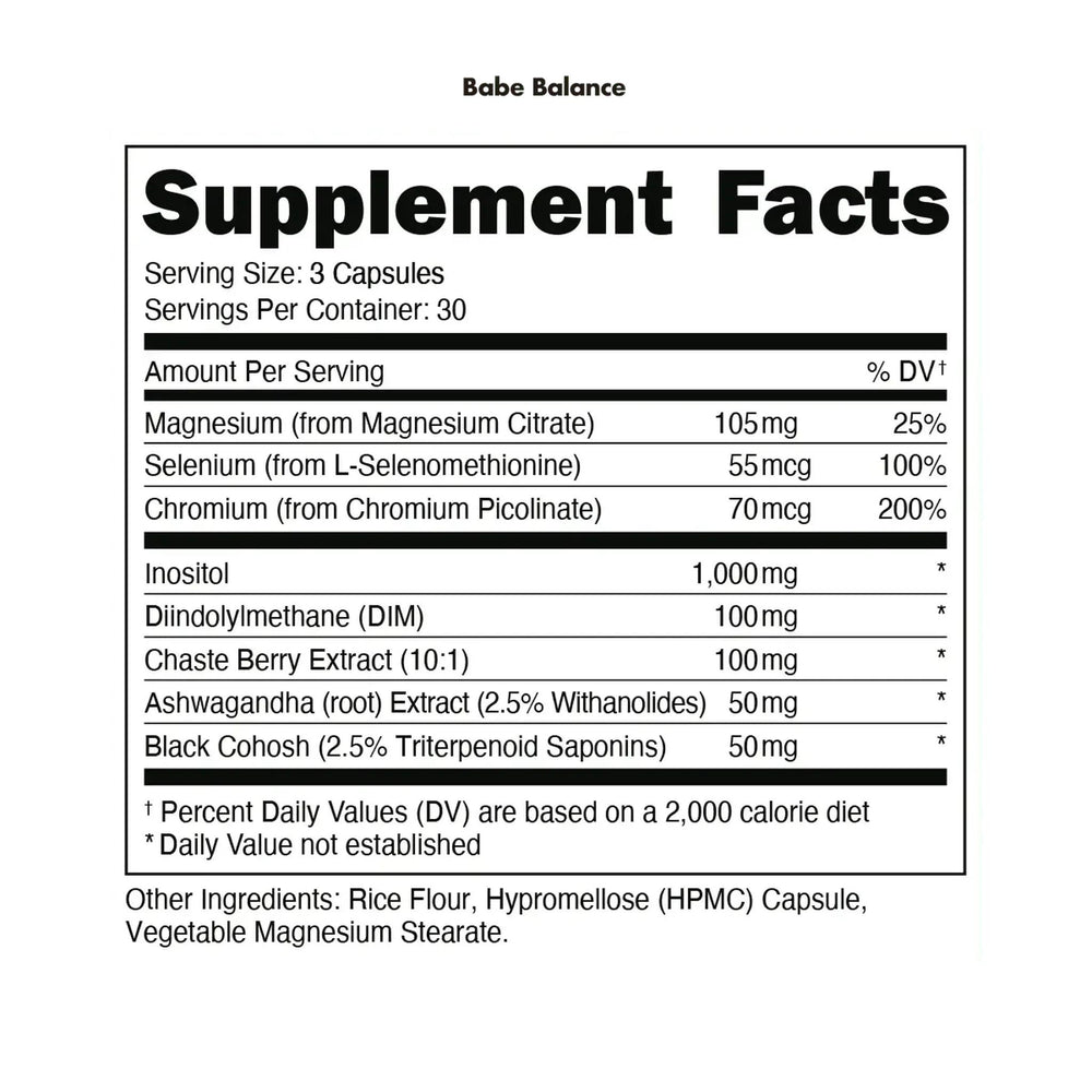 Bucked Up Babe Balance - 90 Capsules