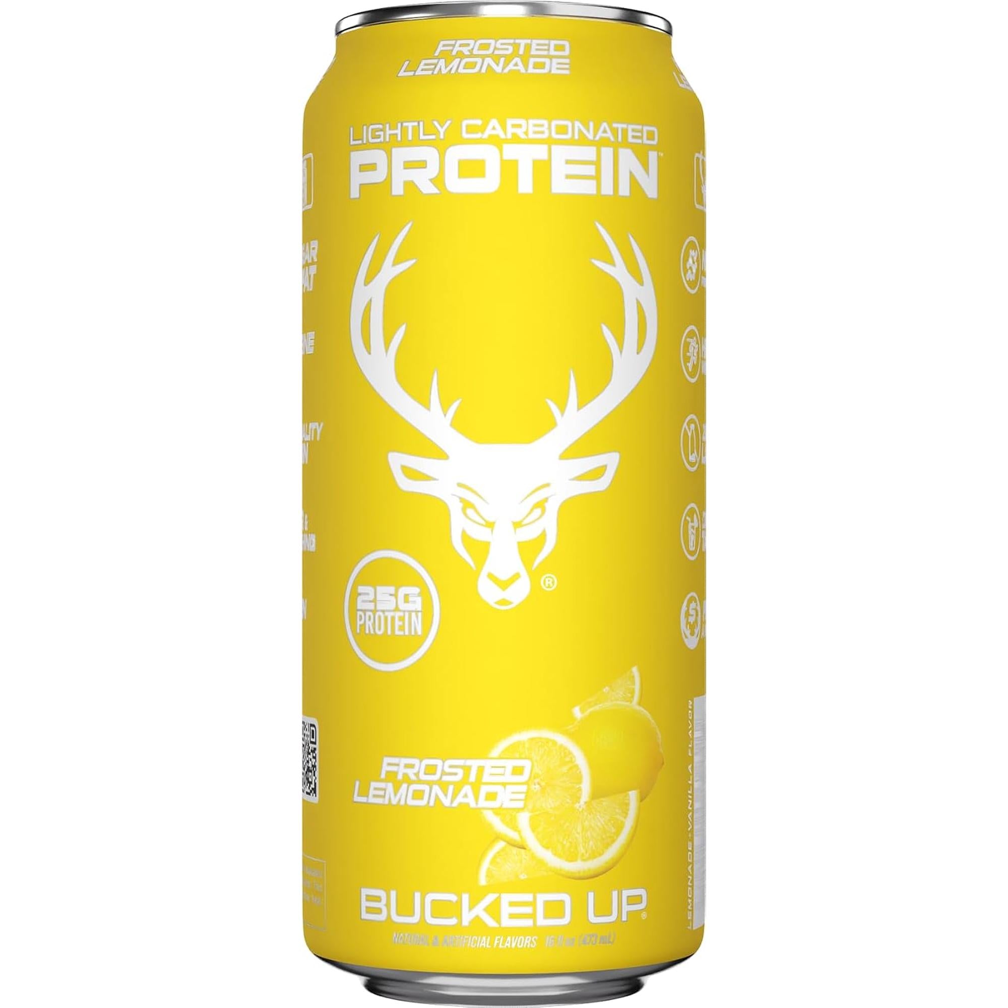 Bucked Up Carbonated Protein RTD - Frosted Lemonade