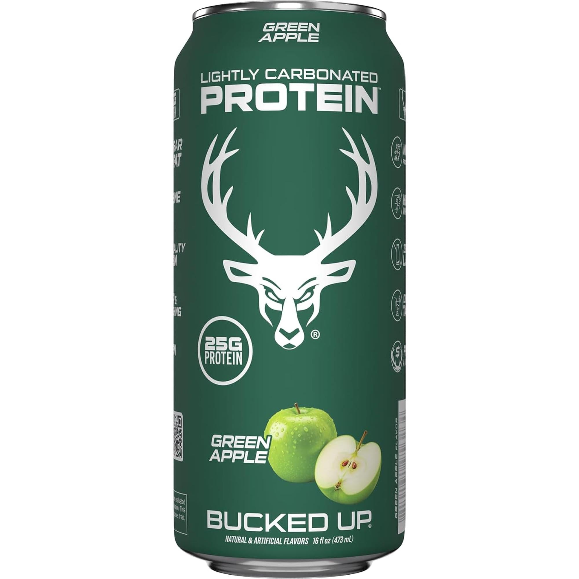 Bucked Up Carbonated Protein RTD - Green Apple