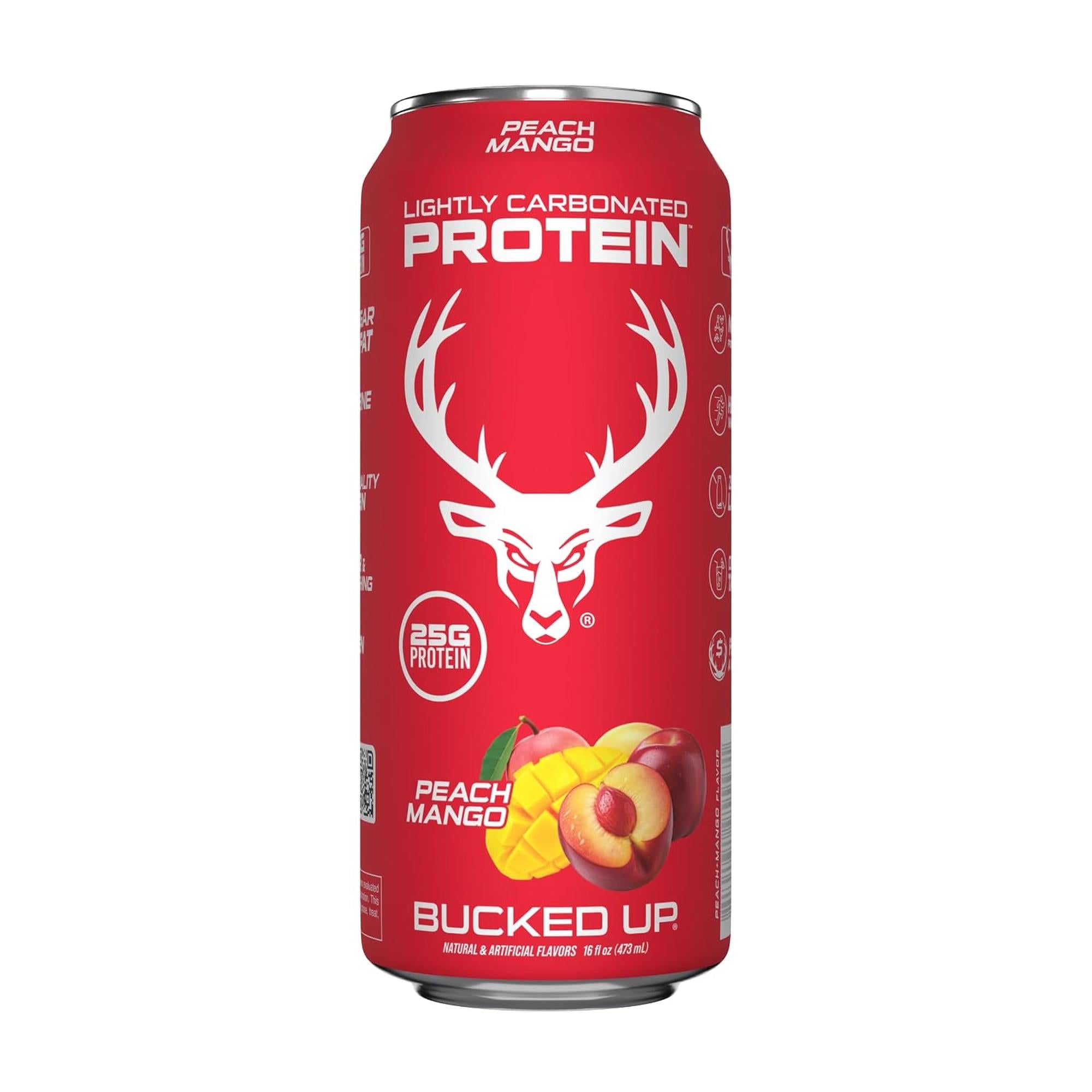 Bucked Up Carbonated Protein RTD - Peach Mango