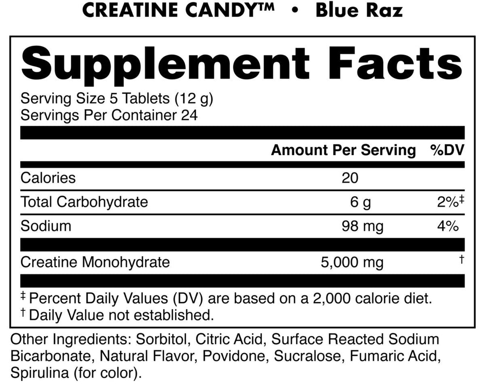 Bucked Up Creatine Candy