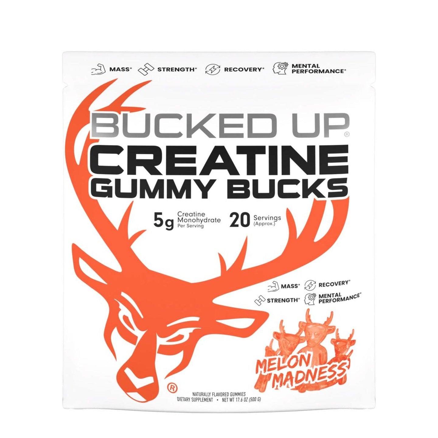 Bucked Up Creatine Gummy Bucks (New and Improved) – Ultimate Sport Nutrition