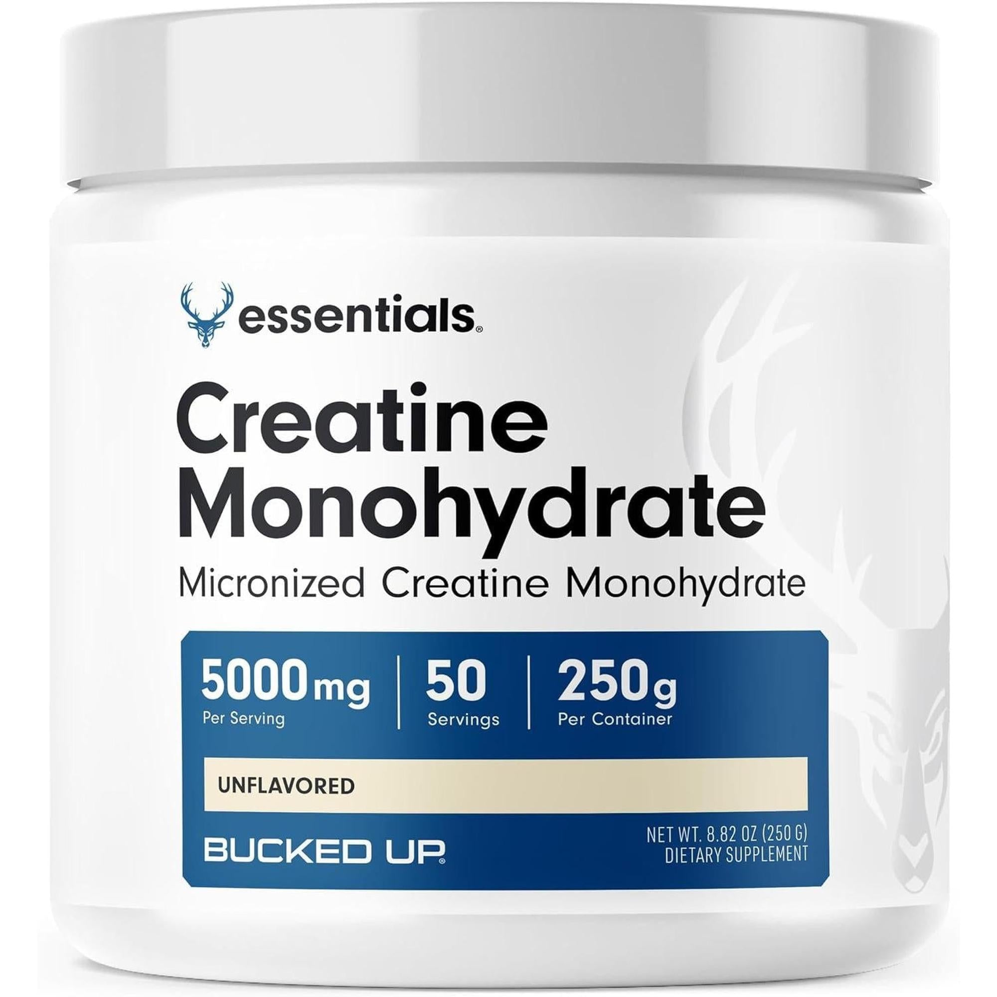 Bucked Up Essentials Creatine, 250 Grams