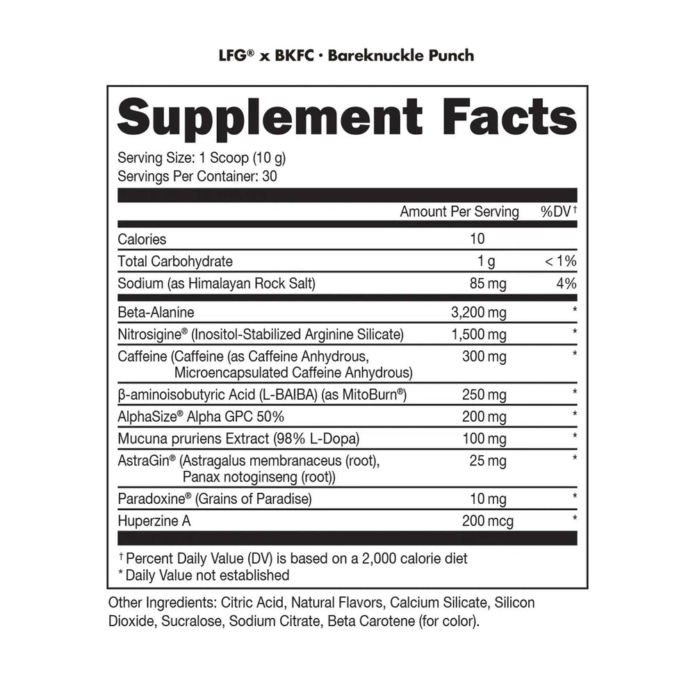 Bucked Up LFG Burn Pre-Workout