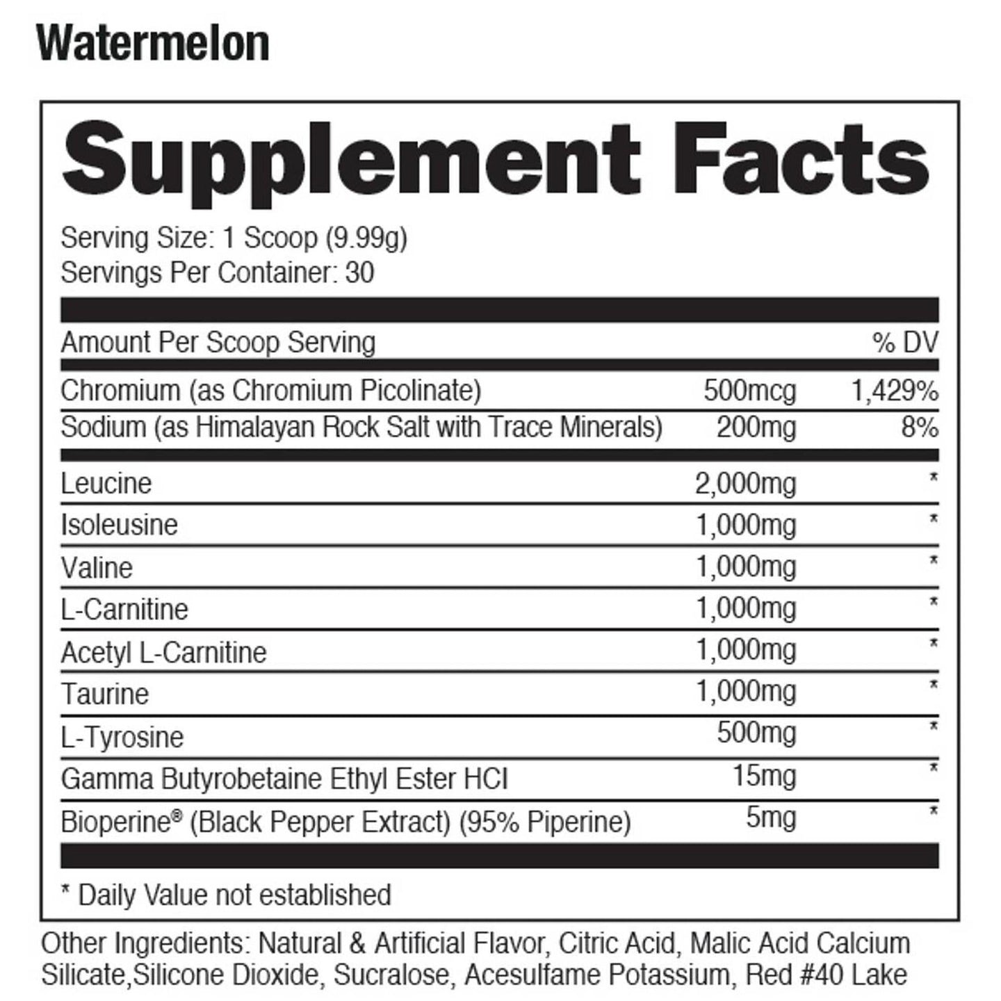 Bucked Up Racked BCAA