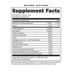 Bucked Up Woke AF BLACK - High Stim Pre-Workout
