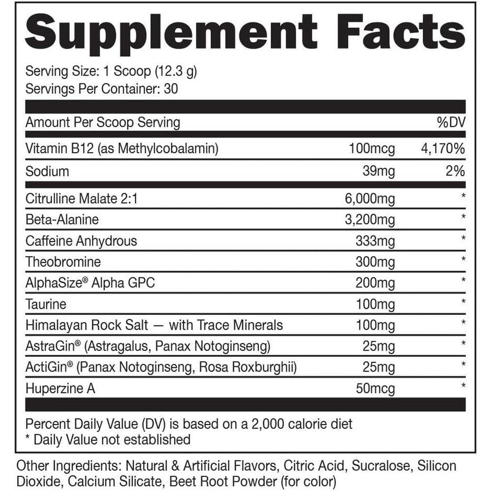 Bucked Up Woke AF High-Stimulant Pre-Workout