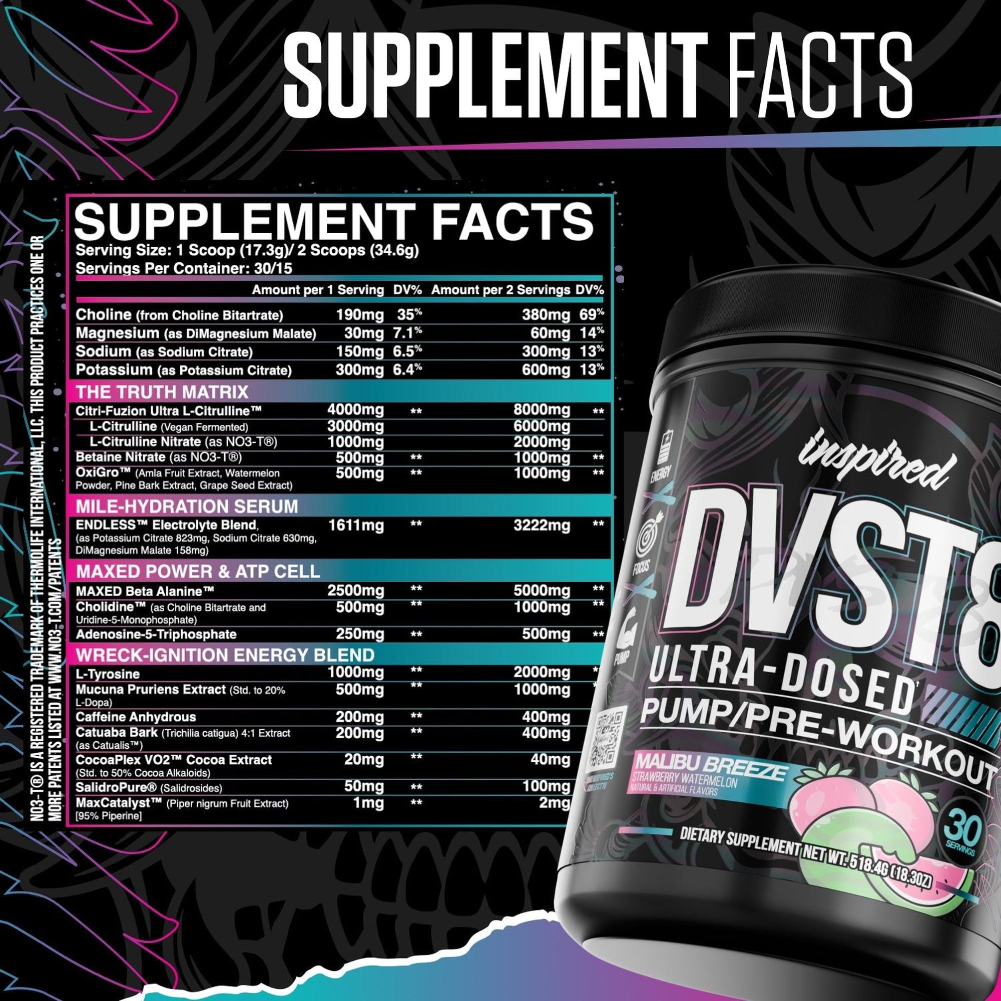 Inspired Nutraceuticals DVST8 25