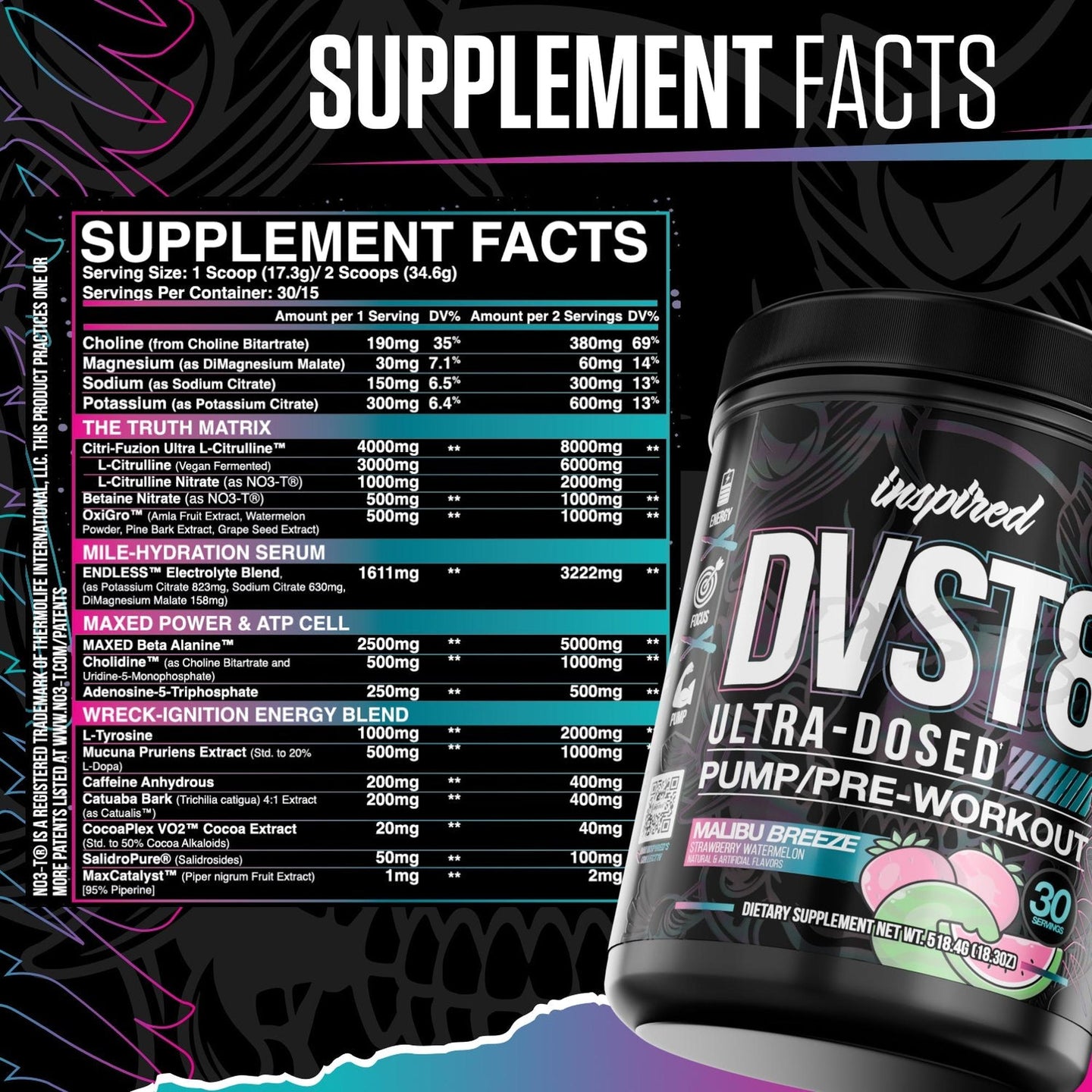 Inspired Nutraceuticals DVST8 25