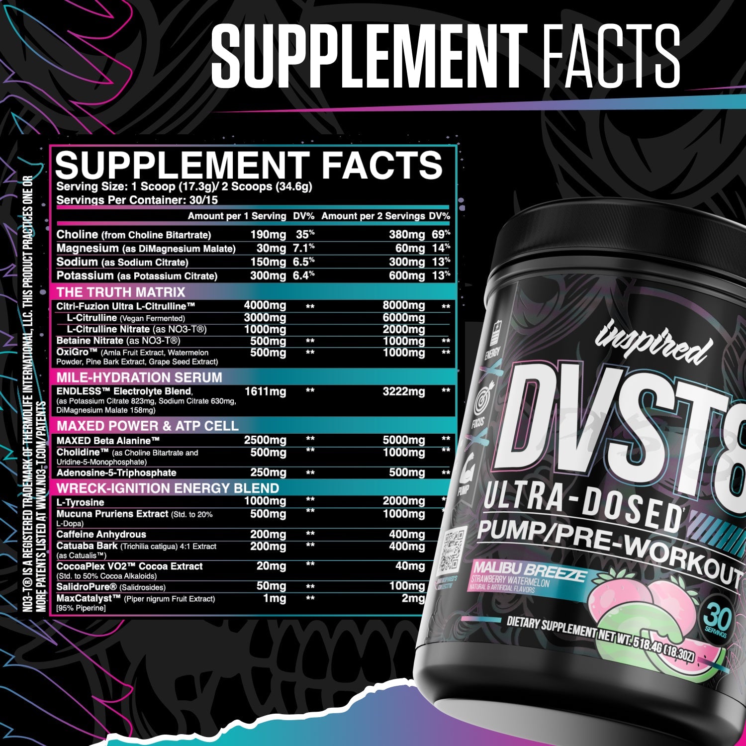 Inspired Nutraceuticals DVST8 25