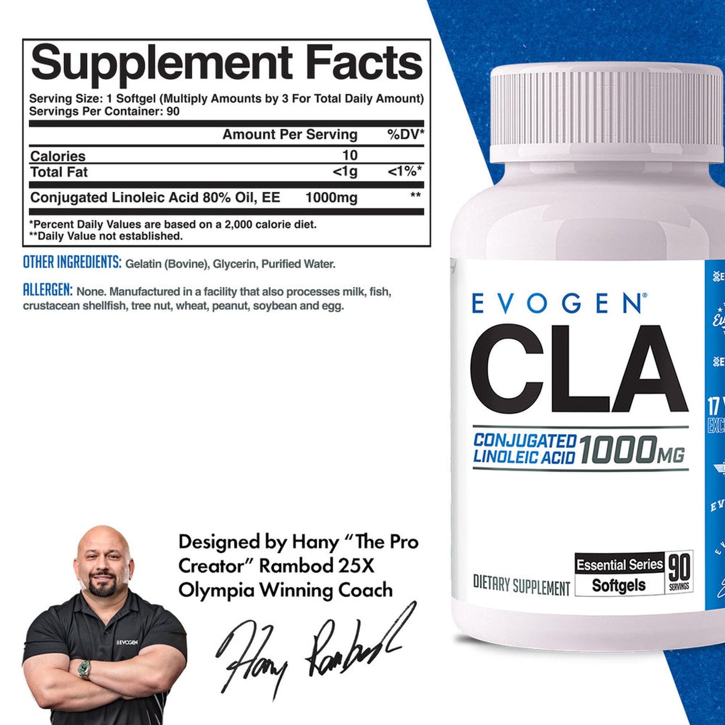 Evogen CLA - 90 Capsules