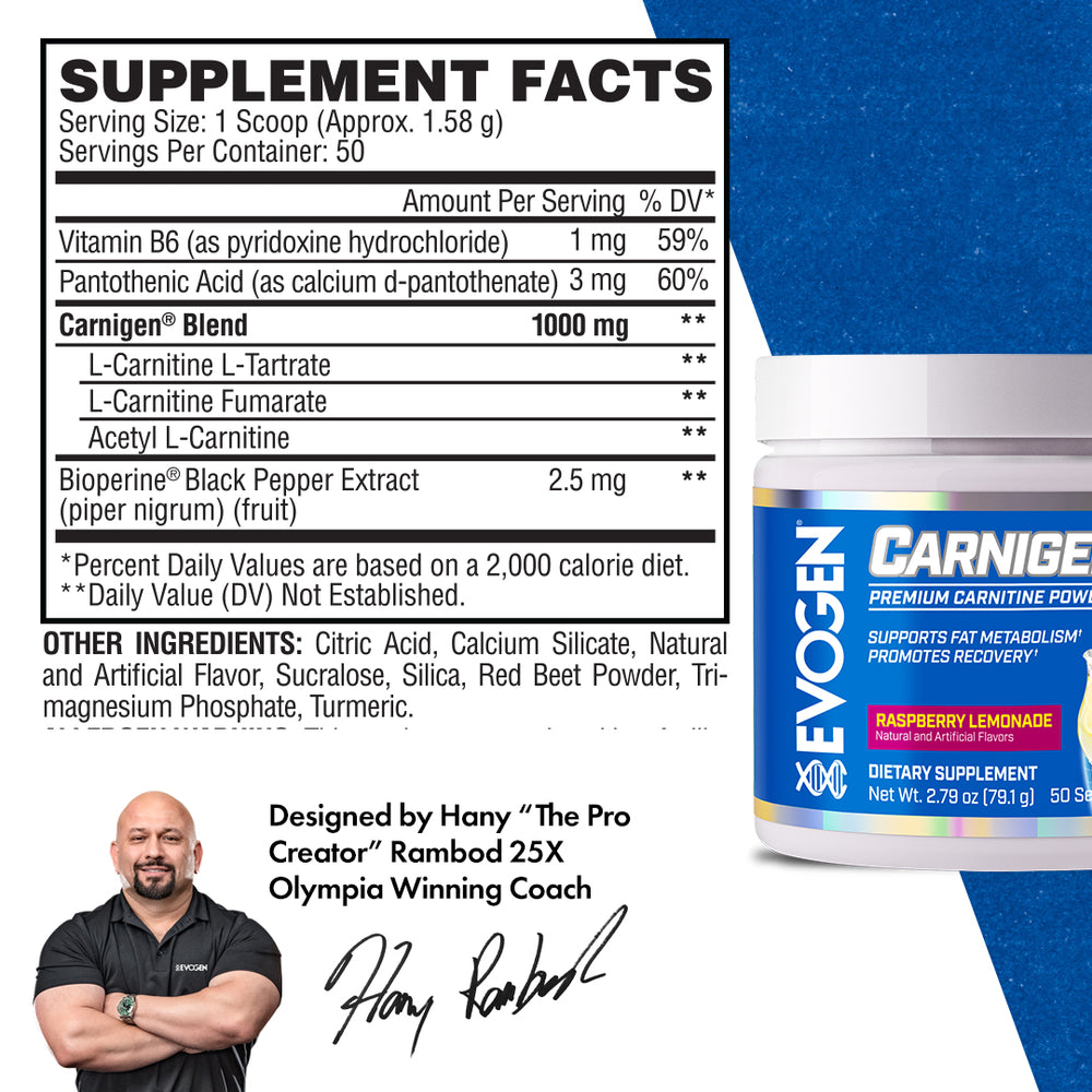 Evogen Carnigen Carnitine Powder