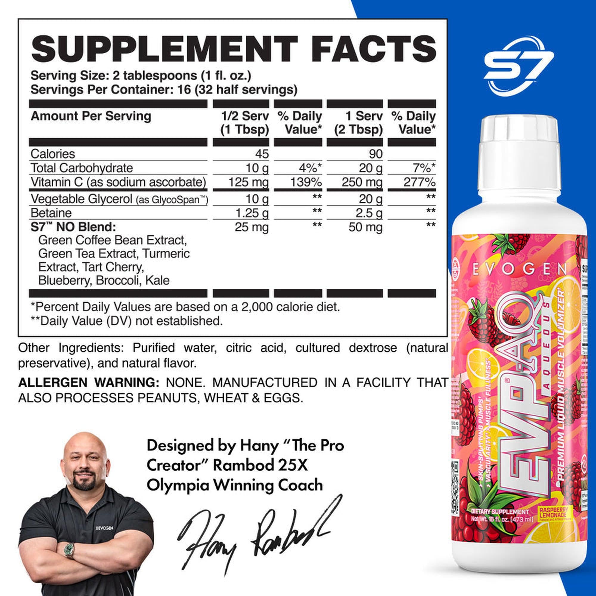 Evogen EVP AQ - Raspberry Lemonade