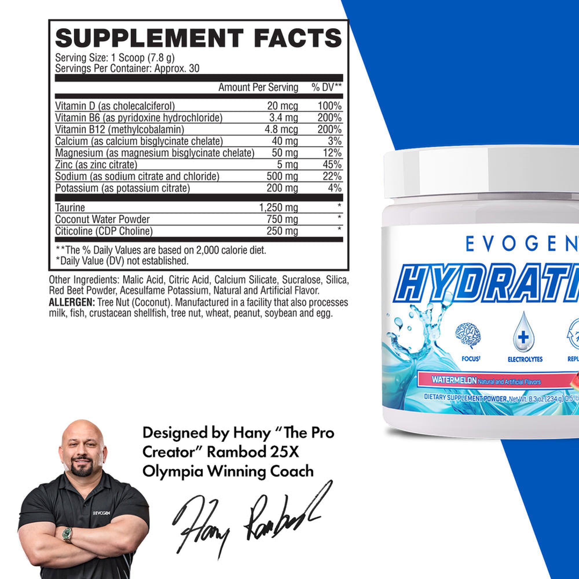 Evogen Hydration Full Spectrum Electrolyte Powder