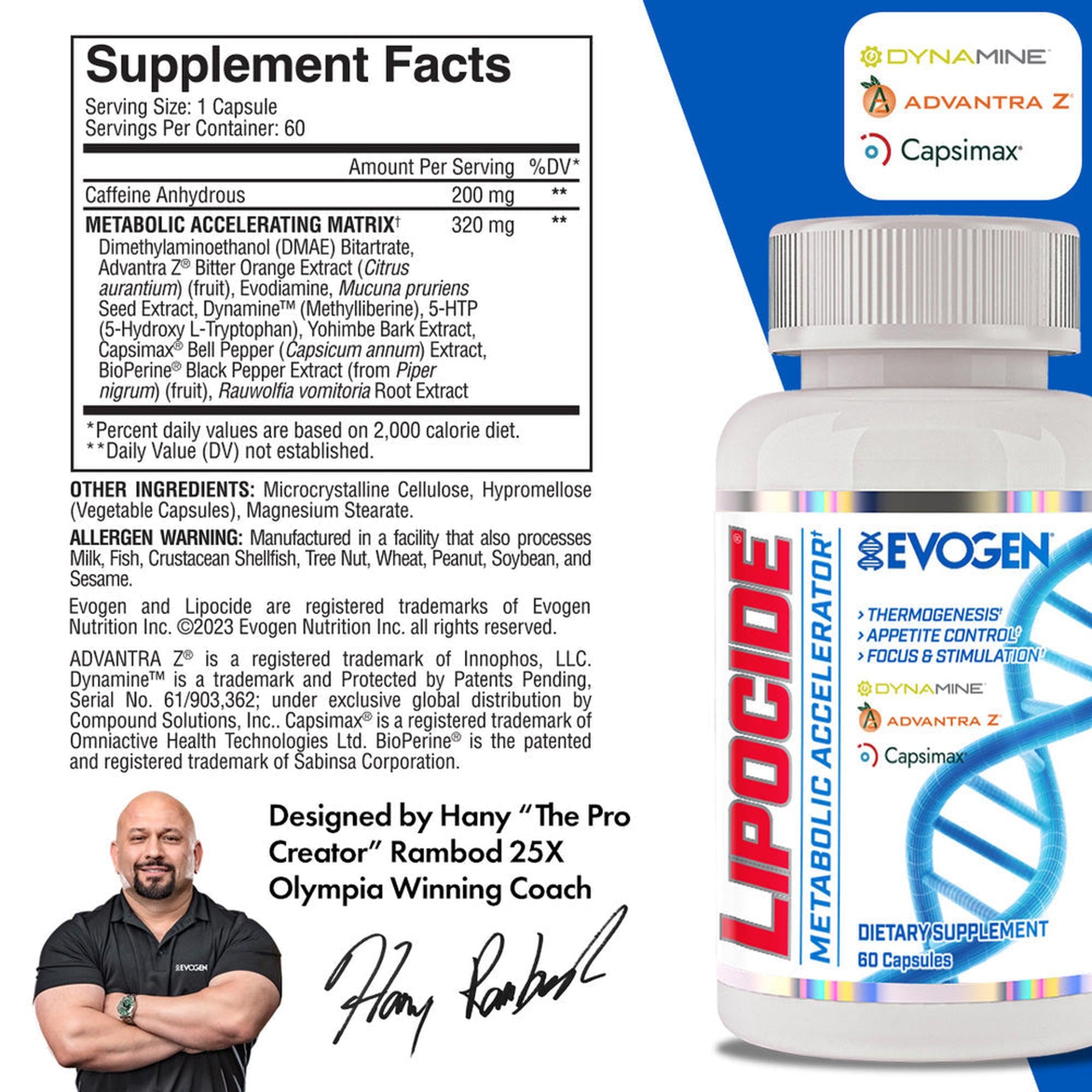 Evogen Lipocide - 60 Capsules