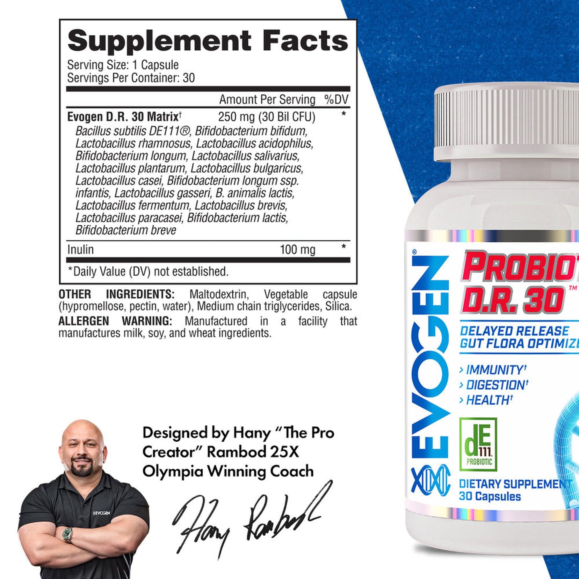 Evogen Probiotic D.R. 30 - 30 Capsules