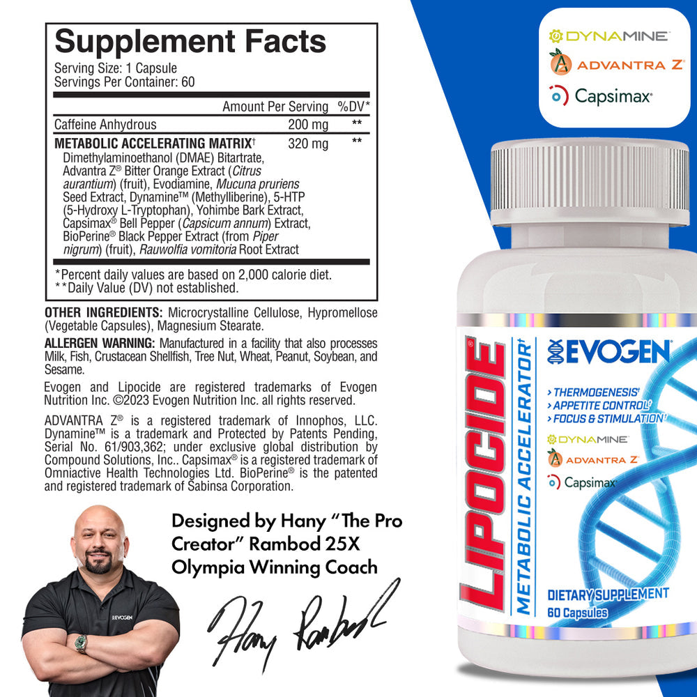 Evogen Lipocide - 60 Capsules