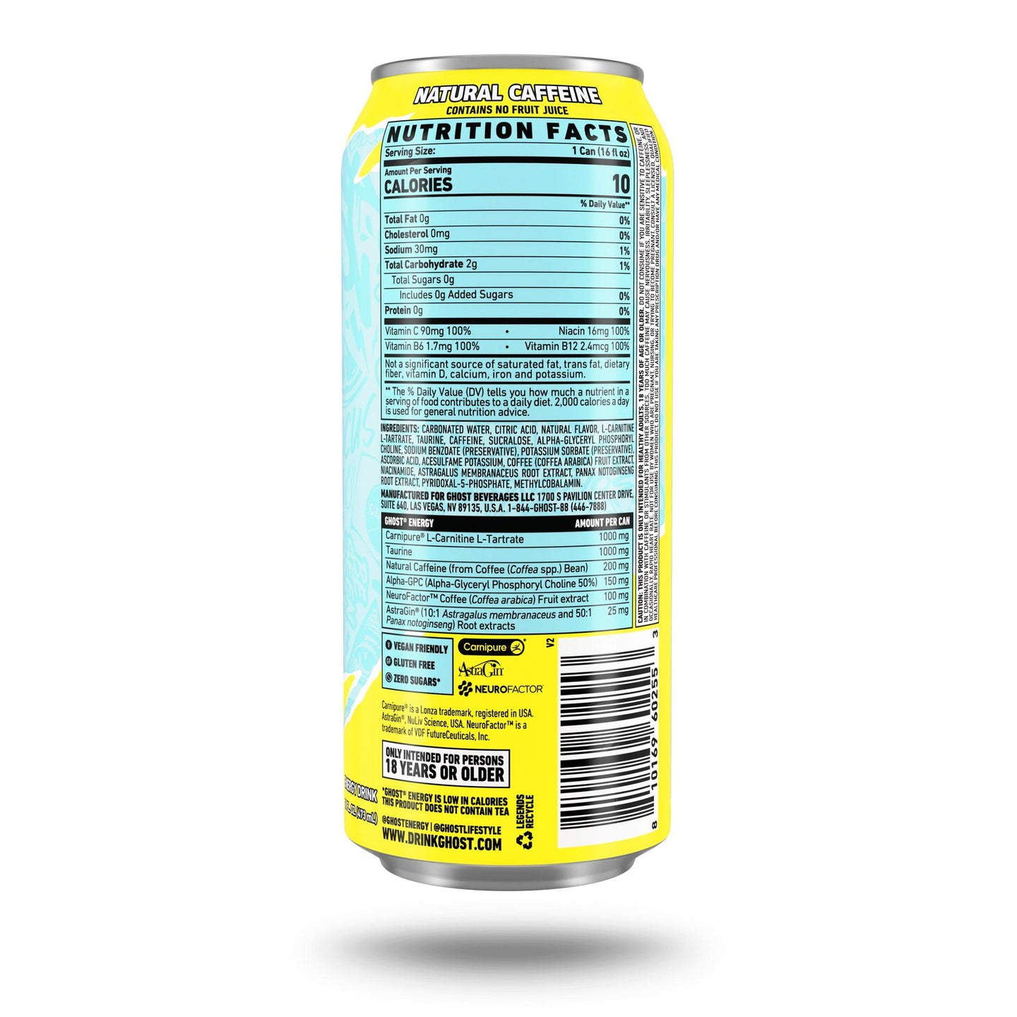 Ghost Energy Drink - Iced Tea Lemonade
