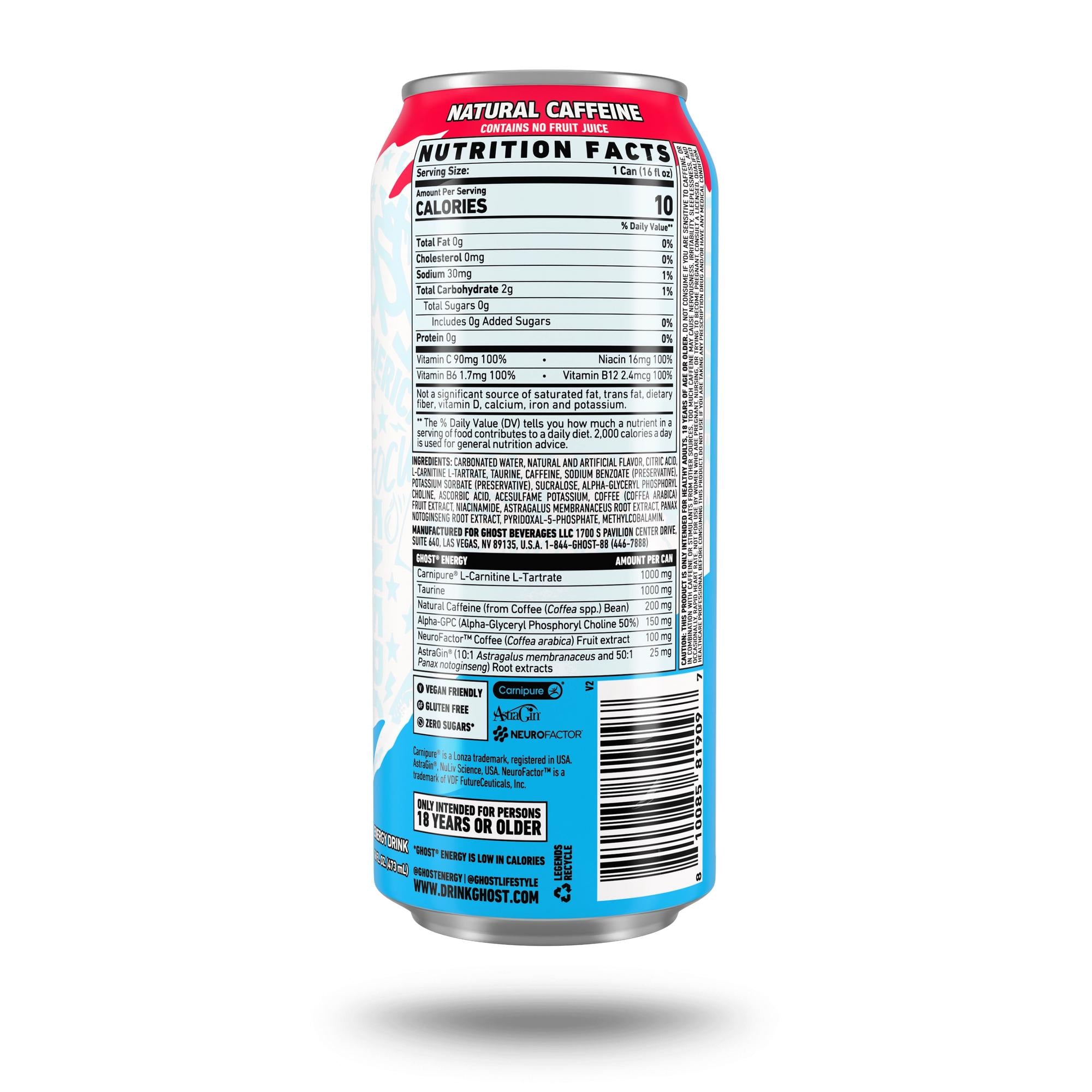 Ghost Energy Drink - 'Merica Pop